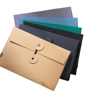 กระเป๋าซองกระดาษแบบมีเชือกผูกสำหรับยื่นแบบขยายได้กระเป๋าใส่เอกสารสำหรับการยื่นแบบเคลือบในซูเปอร์มาร์เก็ตฉลากตามสั่ง - Product Image 6