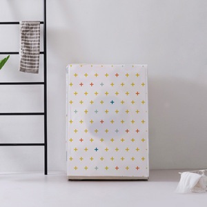 HeDou Washing Machine Cover Geometric Pattern PEVA Waterproof Dustproof Front Loading Laundry Protection - Product Image 3
