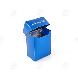 Caja de plástico azul personalizada popular para accesorios de tarjetas coleccionables TCG - Product Image 1