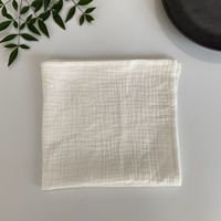 Serviette en gaze de coton 40x40cm, mousseline unie, décoration de table de mariage, serviette de dîner rustique, réutilisable, lavable, vente en gros