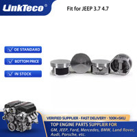 Linkteco 6 uds y 8 Uds pistones de motor con juego de anillos para Chrysler Dodge Jeep 3.7L 4.7L SOHC V8 16V 93,00mm 99-07 5012362AB 5012362AC