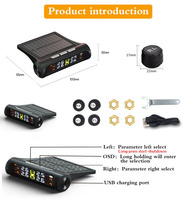 Système solaire numérique sans fil de surveillance de la pression des pneus Installation facile Capteur TPMS pour camions et voitures