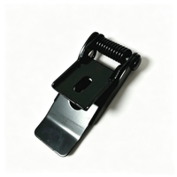 Clip de fixation à ressort pour panneau lumineux encastré LED en acier laminé à froid avec revêtement par électrophorèse noir 55*22mm