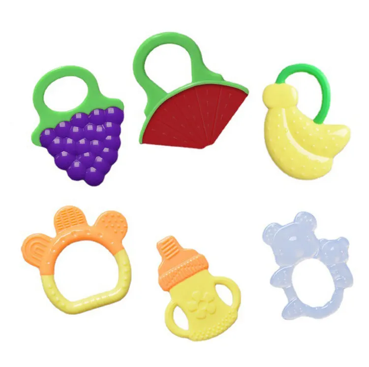 Huamj mới đến 2023 bé Silicone phim hoạt hình nhai kẹo cao su MOL thanh đồ chơi trái cây và rau quả Teether trẻ sơ sinh sản phẩm