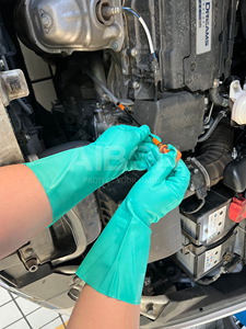 Gants en <span class=keywords><strong>latex</strong></span> vert long brassard personnalisé résistant aux produits chimiques caoutchouc sécurité robuste nitrile travail - Product Image 2