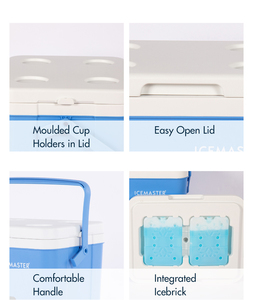 Icemaster ấm lạnh cách điện <span class=keywords><strong>Cooler</strong></span> <span class=keywords><strong>Box</strong></span> Set cắm trại ngoài trời dã ngoại Ice <span class=keywords><strong>Cooler</strong></span> với bánh xe bán buôn 7L 14L 26L 45L thực phẩm CN; gua - Product Image 5