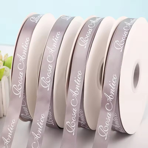 Tùy Chỉnh 1.5 Inch Kỳ Nghỉ Trang Trí Bow Valentine Của Ngày Giáng Sinh In Satin Hoa Ribbon Cung Với Logo - Product Image 3