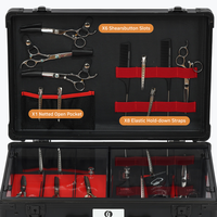 Valise de Barbier Professionnelle en Alliage d'Aluminium, Boîte de Transport Portable pour Barbier (Sans Outils)