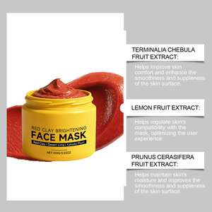Nuova Maschera Viso per la Cura della Pelle 2026, Detergente per Pori, Detossificante e Illuminante con Argilla Rossa - Product Image 2