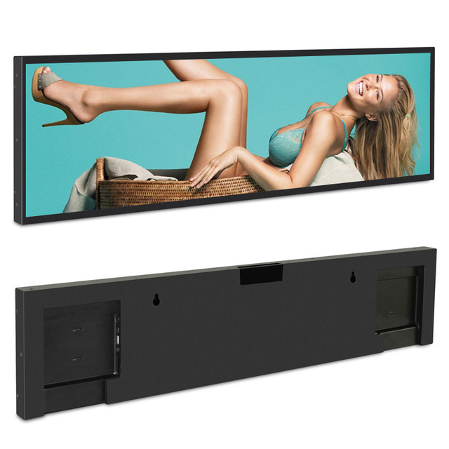 24 Inch Supermarket Wide Advertising Lcd Screen Digital Signage Monitor Stretched Bar Lcd Display Screen Lcd Advertising Display