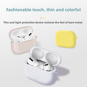 Funda Protectora de Color Sólido para AirPods Pro 2 3, Funda de Silicona Líquida Suave Anti Caídas para Airpods 4 3 2 - Product Image 3