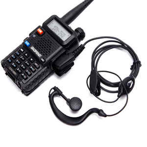 Baofeng UV-5R El Tipi Çift Yönlü Telsiz Walkie Talkie BF-888s UV-82 PTT Mikrofonlu Kulaklık 2-Pin K Portlu Kulaküstü Kulaklık 125cm Özel - Product Image 1