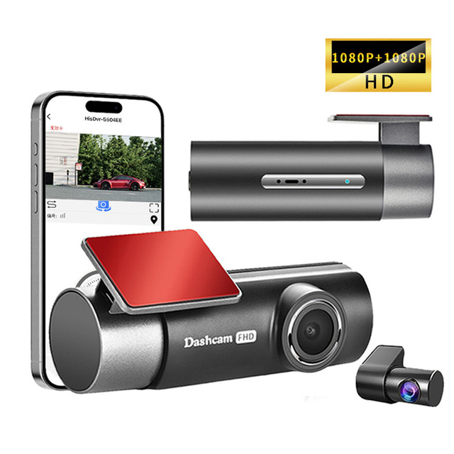 2K Dual Channel Dash Cam WIFI and GPS Front and Rear Dual Lens Car DVR Driving Recorder Automatic Loop Recording Dashcam for Car