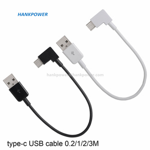 Cavo di ricarica USB da <span class=keywords><strong>A</strong></span> USB C con angolo di 90 gradi tipo C cavo dati di carica - Product Image 2