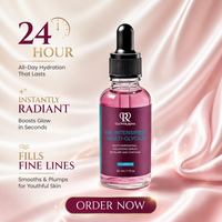 Sérum Visage Multi-Glycane au Riz Violet, Vitamine C, Acide Hyaluronique, Antioxydant, Soin Repulpant pour la Peau, 30mL