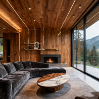 Villa de Luxe 8 Chambres Mansion avec Armoires de Cuisine Chalet En Bois Habitation