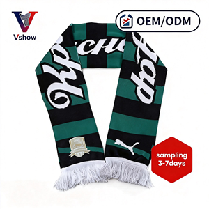 サッカークラブ、国チームファン向けの卸売カスタムロングニットファンスカーフ - Product Image 1