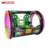 Manège automobile Marwey pour intérieur et extérieur, capacité de rotation à 360 degrés, manège automobile amusant, voiture à roulettes télécommandée à 360 degrés