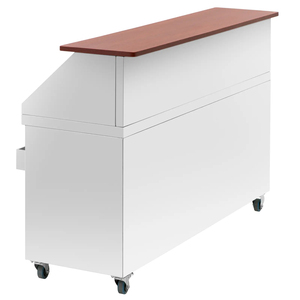 Heavy Duty Stainless Steel Mobile <b>Bar</b> Station, Portable Catering <b>Bar</b> Cart with Sink & Storage for Restaurant Outdoor Event - Product Image 5