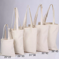 Sac de courses en coton réutilisable de taille moyenne, imprimé sur mesure par sérigraphie, en toile organique unie, avec poignées, motif lettres, pour logo, en gros