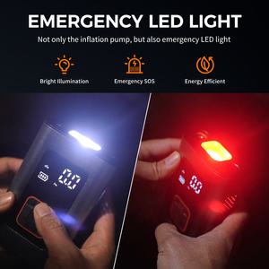 Compresor de Aire Eléctrico Portátil de 180 PSI con Manómetro para Neumáticos de Auto, Bicicleta, SUV e Inflador para Motocicleta - Product Image 3