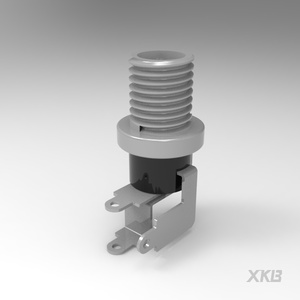 Connecteur XKB DC-025LBM-5A-2.5 Prise d'alimentation CC 2,5 mm à monter sur panneau 5A 24V ROHS pour équipement d'alimentation de circuits imprimés - Product Image 3