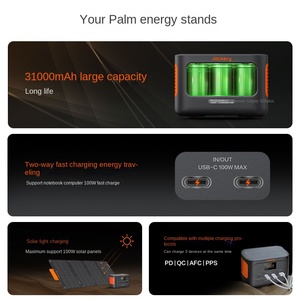 Pour <span class=keywords><strong>Jackery</strong></span> 100Plus Compact Portable solaire charge rapide batterie externe petite batterie de secours Mobile extérieure USB pour de grandes capacités - Product Image 3