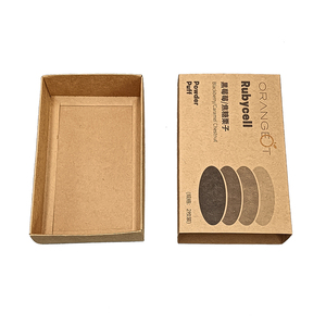 Eco Friendly Recyclable Custom logo <b>Printed</b> Kraft Paper Drawer Box Foldable Gift <b>Packaging</b> Box for Skincare - Product Image 3
