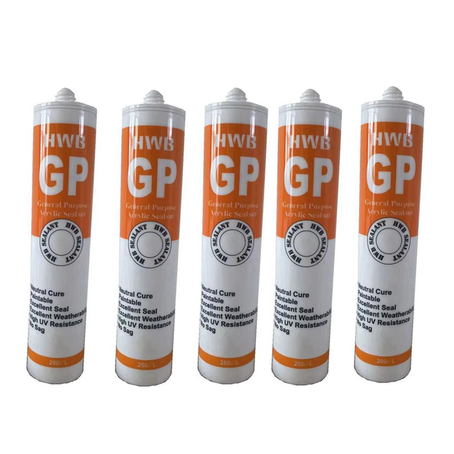 300ml Gp Acetic Door Windows Silicone Sealant High Adhesive One Component Silicone Adhesive Sealant