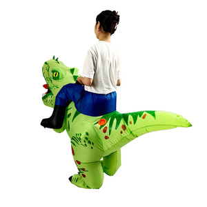 Halloween dành cho người lớn Inflatable Ride-on T-REX khủng long trang phục vui không khí Blow-up phù hợp với cosplay giáng sinh Đảng Inflatable trang phục - Product Image 2