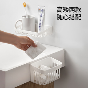 Wall Mounted Hollowed Storage Rack Rectangle 109g No Lid For Soap Towel Toothpaste Drainage Ventilation - Product Image 4