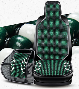 Coussin de siège de voiture en perles de bois de taille universelle Coussin de siège de voiture confortable et sportif Style Massage de refroidissement Respirant Protecteur de housse de siège - Product Image 4