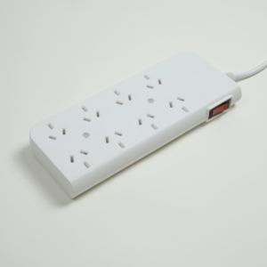 Multiprise XIANGHE XH-AR08K 250V 10A IP20 en matériau P/P, 8 <span class=keywords><strong>prises</strong></span>, rallonge avec fiche <span class=keywords><strong>argentine</strong></span>, câble de 0,5 m – Meilleures ventes - Product Image 2