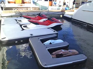 Water Floating Raft Platform Inflatable Yacht Dock E Shape Jet Ski Dock Boat