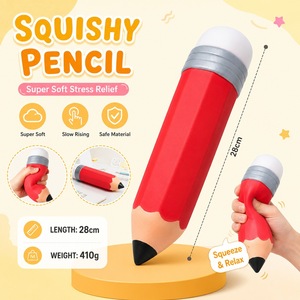 ของเล่นบีบคลายเครียดรูปดินสอขนาดใหญ่สุดฮิต บีบแล้วคืนรูปช้าๆ น่ารักๆ - Product Image 2