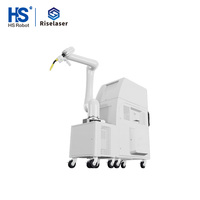 Robot de Soldadura Colaborativo Móvil con Soldador y Alimentador de Alambre Integrados para Soldadura MIG de Placas de Acero Gruesas