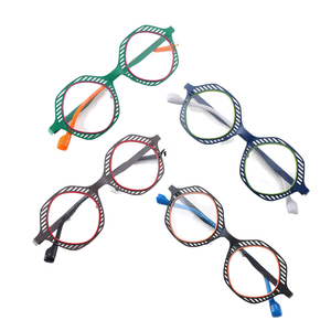 إطارات بصرية كلاسيكية مربعة من السبائك المعدنية كبيرة الحجم على الطراز الكوري ، نظارات حريمي خفيفة الوزن مضادة للضوء الأزرق - Product Image 1