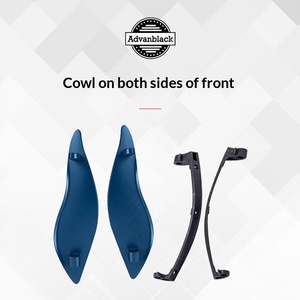 Déflecteur <span class=keywords><strong>de</strong></span> vent Advanblack, spoiler d'air pour carénage avant HD Touring/Glide 2014+, nouveau, prêt pour peinture personnalisée, adaptable/mise à niveau - Product Image 5