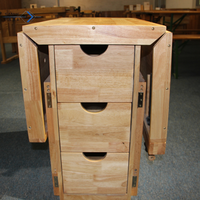 Établi de Garage en bois pliable établi établi en bois massif pour Table de menuiserie d'enseignement pour enfants fait à la main bricolage pliable