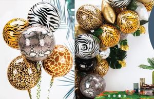 Globos Redondos de Aluminio con Estampado Animal, Diseños Surtidos, 22 Pulgadas, Decoración de Cumpleaños con Temática de <span class=keywords><strong>Jungla</strong></span>, Certificación FSC - Product Image 3