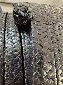 Joint d'étanchéité flexible en <span class=keywords><strong>graphite</strong></span> QiangLong avec fil en acier inoxydable 304, renforcé de fibre de verre et de fibre de carbone, modèle noir QLPG3001 - Product Image 4