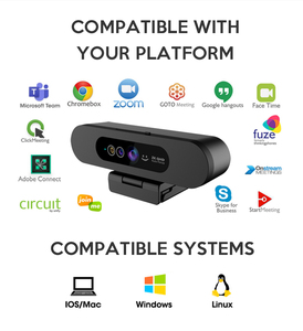 กล้อง USB IR สำหรับการจดจำใบหน้าเพื่อการเข้าสู่ระบบ Hello Easy Login บนเดสก์ท็อปและแล็ปท็อป พร้อมโหมดการแสดงผลและการประชุมทางไกล - Product Image 3