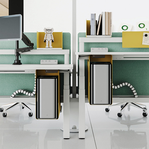 कार्यालय ओपन वर्कस्टेशन कस्टम ऊंचाई समायोज्य कार्यालय कार्यकारी दो-व्यक्ति स्थायी डेस्क - Product Image 3