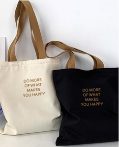 New <b>Small</b> Letter <b>Canvas</b> Tote <b>Bag</b> with Customized Color Logo Handheld Shoulder Strap for Student Shopping Gift Multi-Purpose Use - Product Image 1