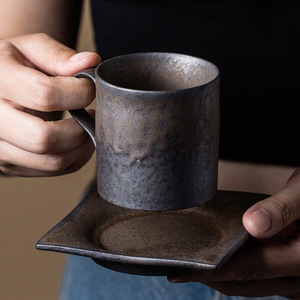<span class=keywords><strong>Msh</strong></span> Arabic handmade cà phê gốm Cappuccino Espresso Latte cup với chiếc đĩa cho quán cà phê - Product Image 3