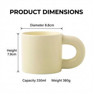 Best Sale Promotional 11oz <b>Ceramic</b> Coffee Mug with Handle Custom Logo Colorful Drinking <b>Cup</b> for Home Office Bulk Wholesale - Product Image 2