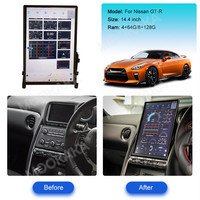 14,4 "Tesla Style für Nissan GTR R35 Smart 2009-2019 Autoradio DVD Multimedia Video Player Stereo Auto GPS Navigation Carplay 5G