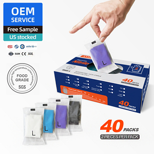 <span class=keywords><strong>Caja</strong></span> Personalizada con 40 Pares <span class=keywords><strong>de</strong></span> <span class=keywords><strong>Guantes</strong></span> <span class=keywords><strong>de</strong></span> <span class=keywords><strong>Nitrilo</strong></span> Médicos, 1 Par <span class=keywords><strong>por</strong></span> Paquete, Grado Alimenticio 510K, para Comercio Electrónico, Dentales, No Estériles - Product Image 3