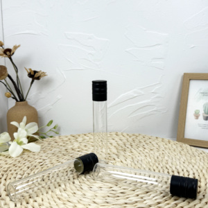 Tube à essai en verre de Borosilicate de fond plat de bouteille d'échantillon gratuit avec le bouchon à vis en aluminium - Product Image 6