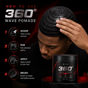 Pommade Coiffante 360 Wave en Gros, Produit Naturel Définissant les Ondulations, Fixation Forte pour Hommes Noirs, 86ml - Product Image 5